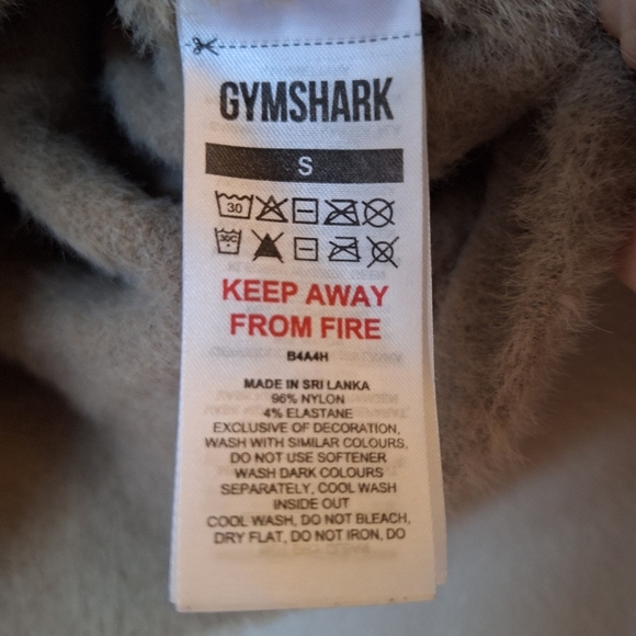 Gymshark Womens Soft Fuzzy Eyelash Zip Up Jacket Tan Womens Size S - Picture 5 of 8